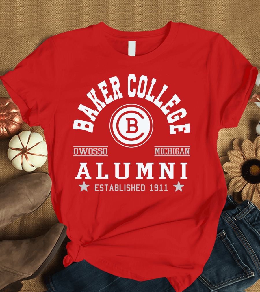 Baker College Alumni Owosso Michigan Established 1911 T-Shirt