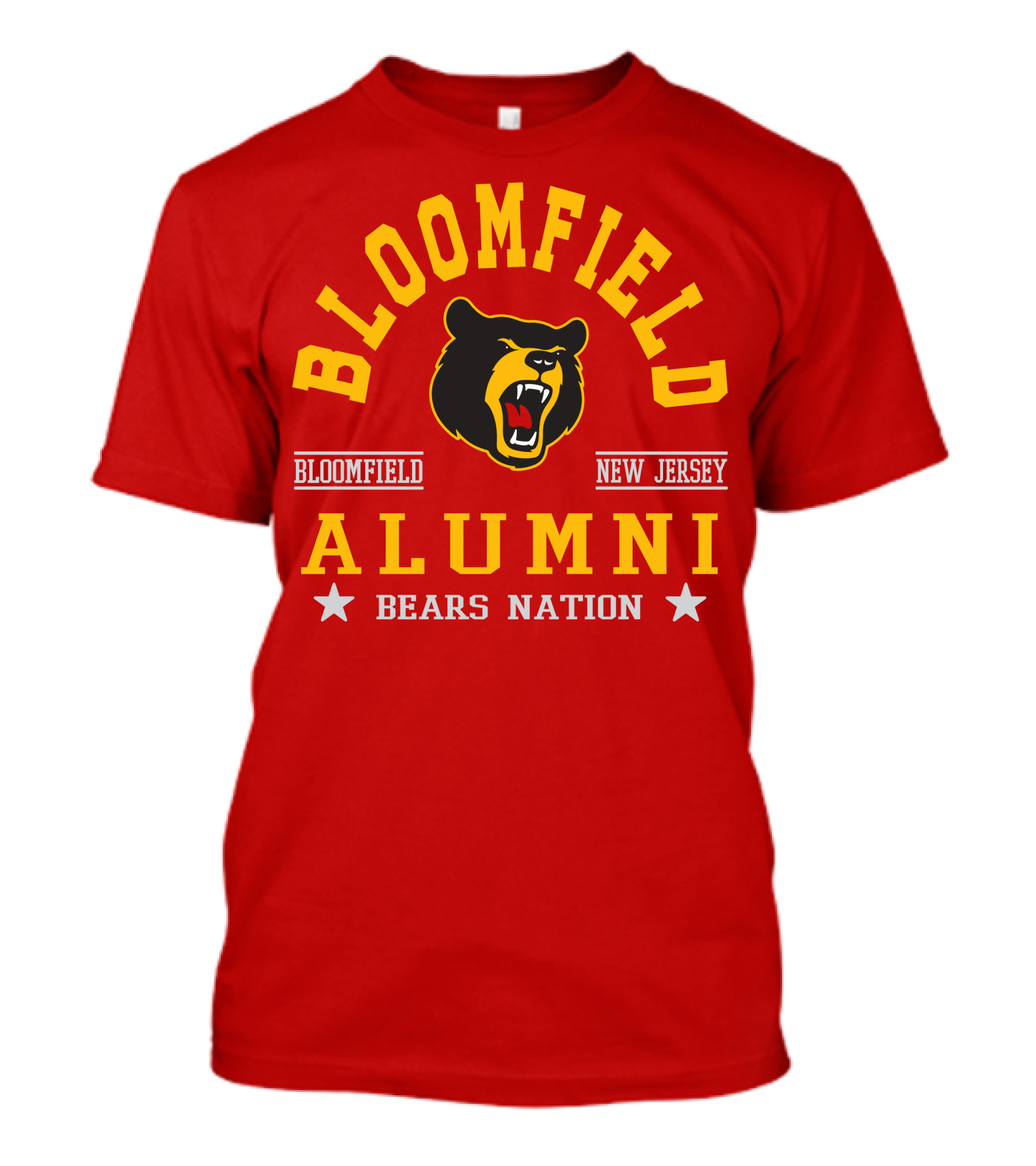 Bloomfield New Jersey Alumni Bears Nation T-Shirt
