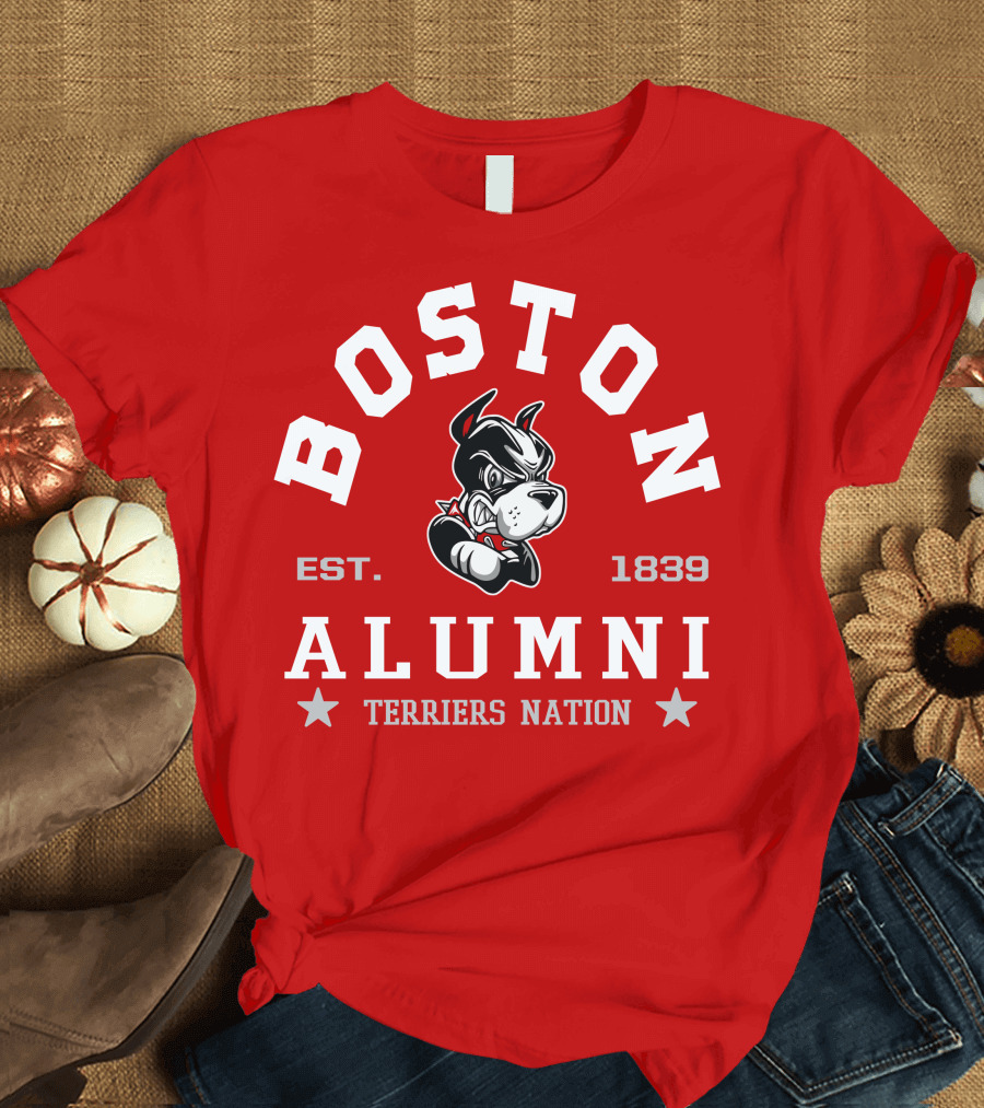 Boston University Alumni Established 1839 Terriers Nation T-Shirt