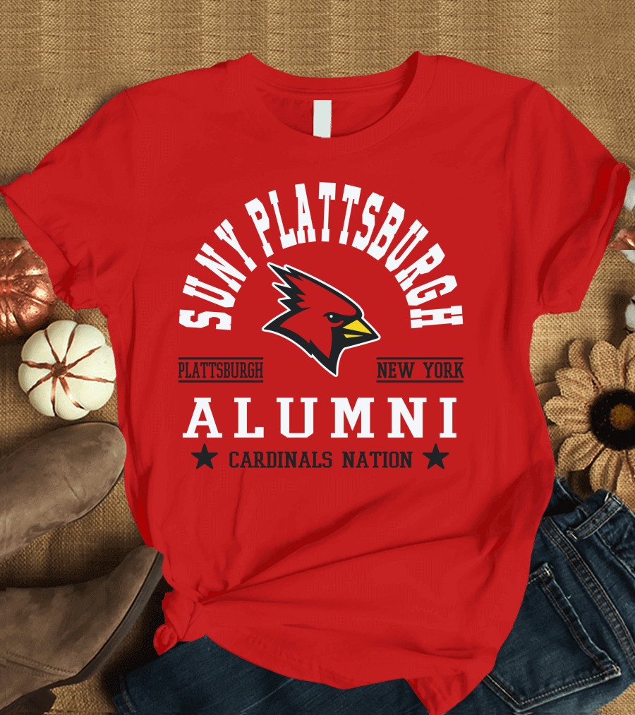 SUNY Plattsburgh New York Alumni Cardinals Nation T-Shirt