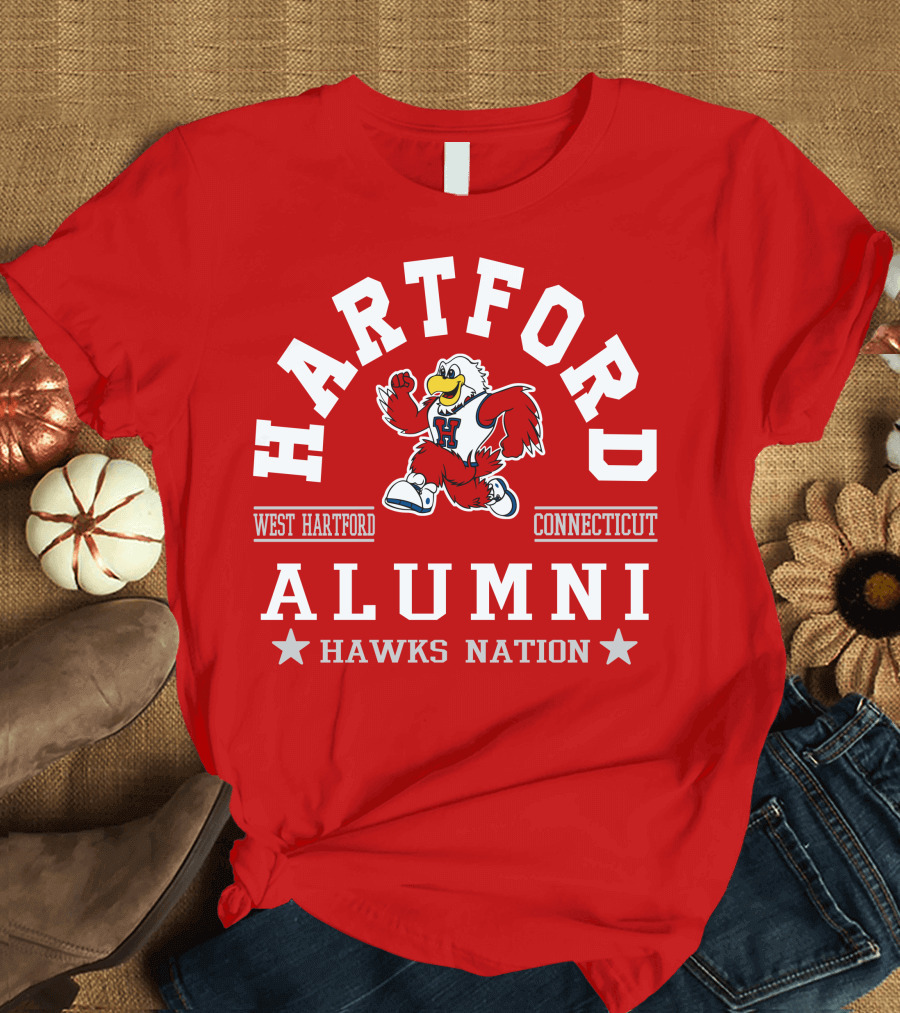 Hartford West Hartford Connecticut Alumni Hawks Nation T-Shirt