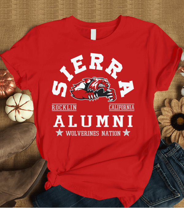 T-Shirt: Sierra Rocklin California Alumni Wolverines Nation T-Shirt Sierra Rocklin California Alumni Wolverines Nation T-Shirt