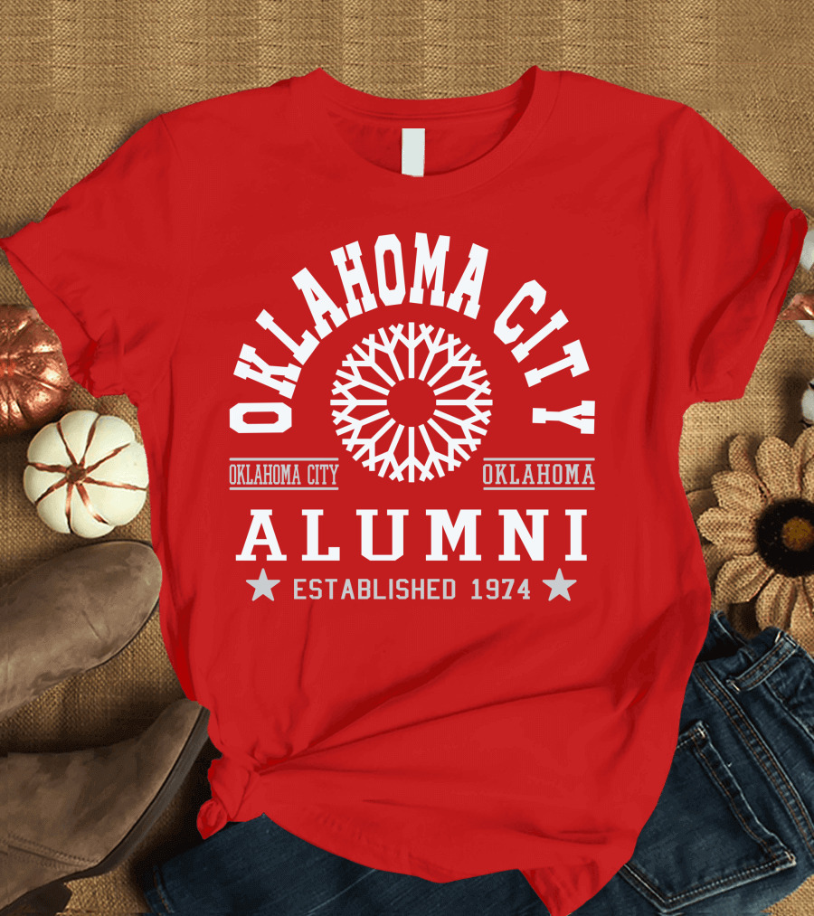 Oklahoma City Alumni Oklahoma Established 1974 T-Shirt