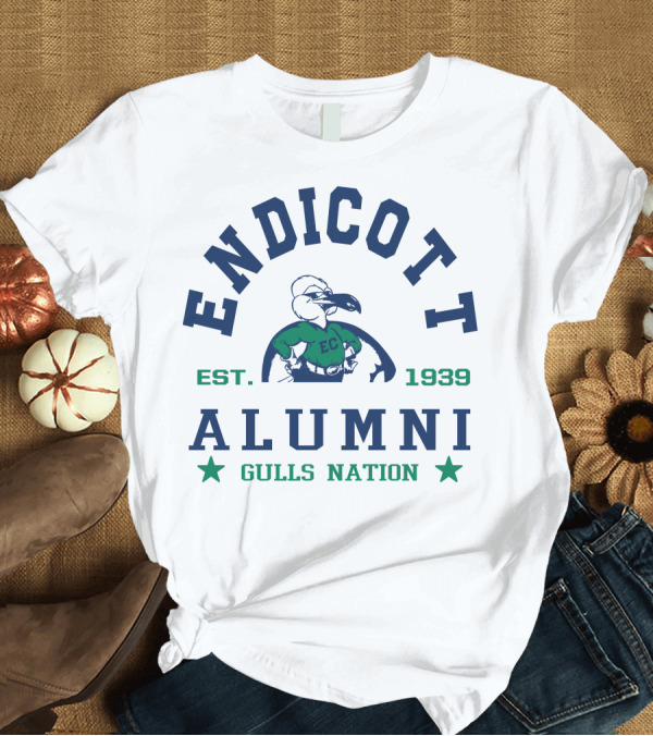 T-Shirt: Endicott Alumni Gulls Nation Est. 1939 T-Shirt Endicott Alumni Gulls Nation Est. 1939 T-Shirt