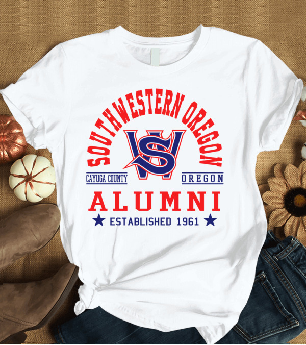 T-Shirt: Southwestern Oregon Alumni Cayuga County Established 1961 T-Shirt Southwestern Oregon Alumni Cayuga County Established 1961 T-Shirt