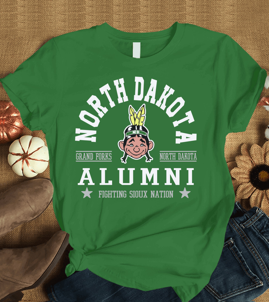 North Dakota Alumni Fighting Sioux Nation Grand Forks T-Shirt