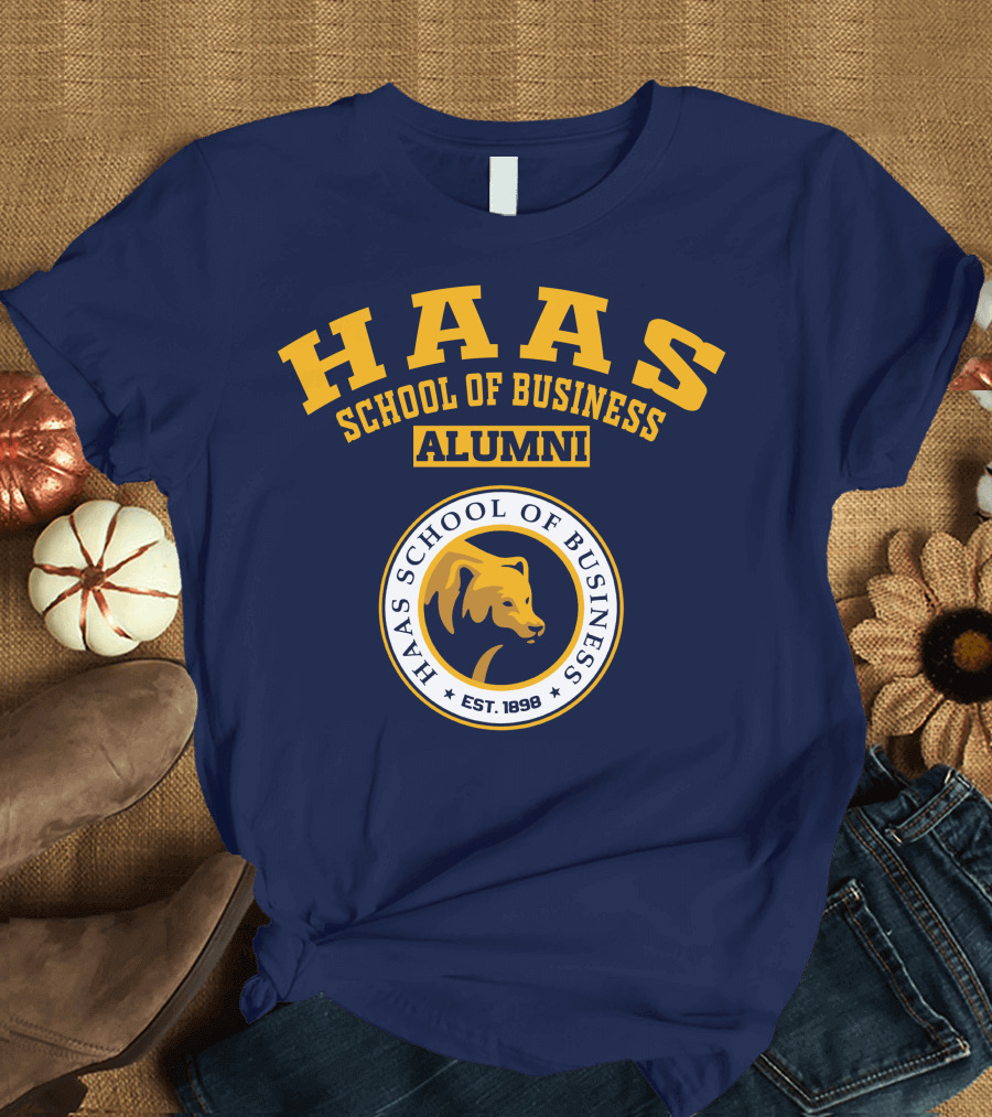 Haas School of Business Alumni Est. 1898 Bear Emblem T-Shirt
