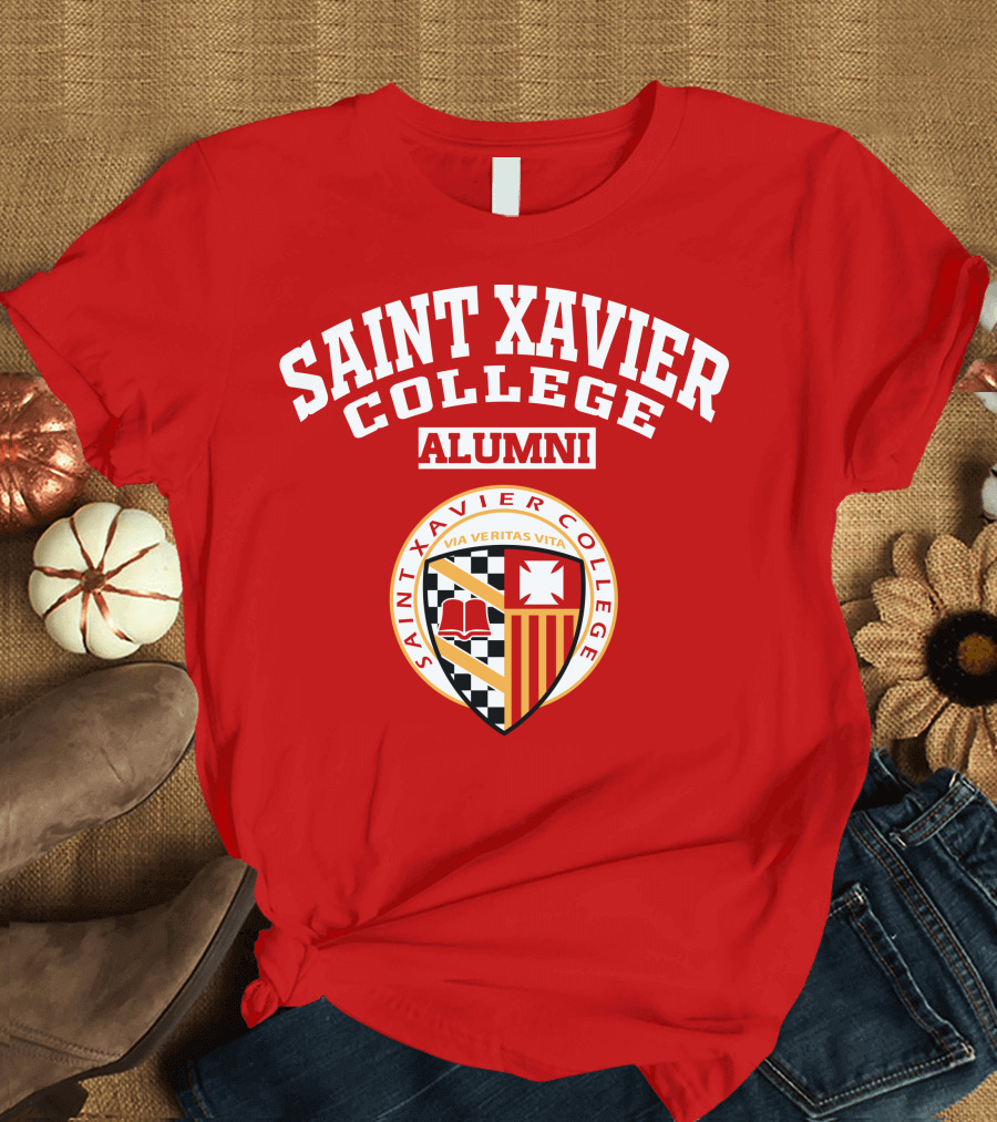 Saint Xavier College Alumni Crest Via Veritas Vita T-Shirt
