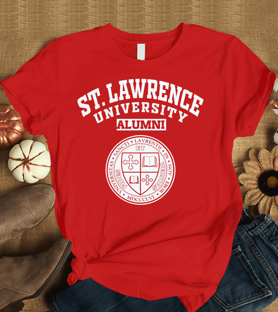 St. Lawrence University Alumni Seal Universitas Sancti Laurentii In Novo Eborio Fides et Veritas MDCCCLVI T-Shirt