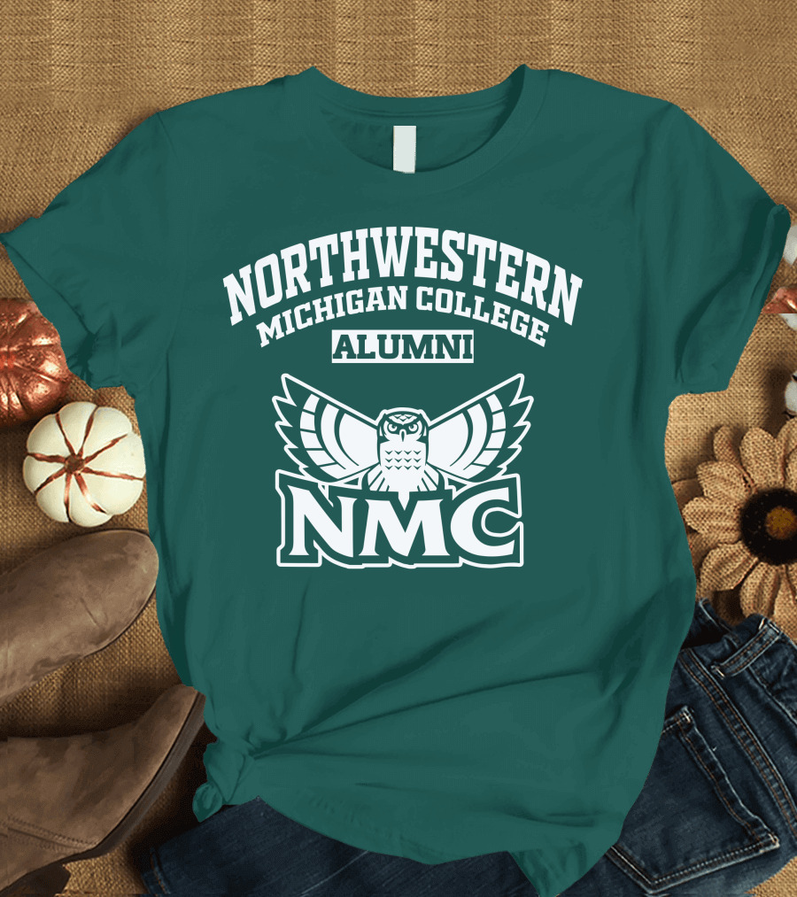Northwestern Michigan College Alumni NMC Owl T-Shirt