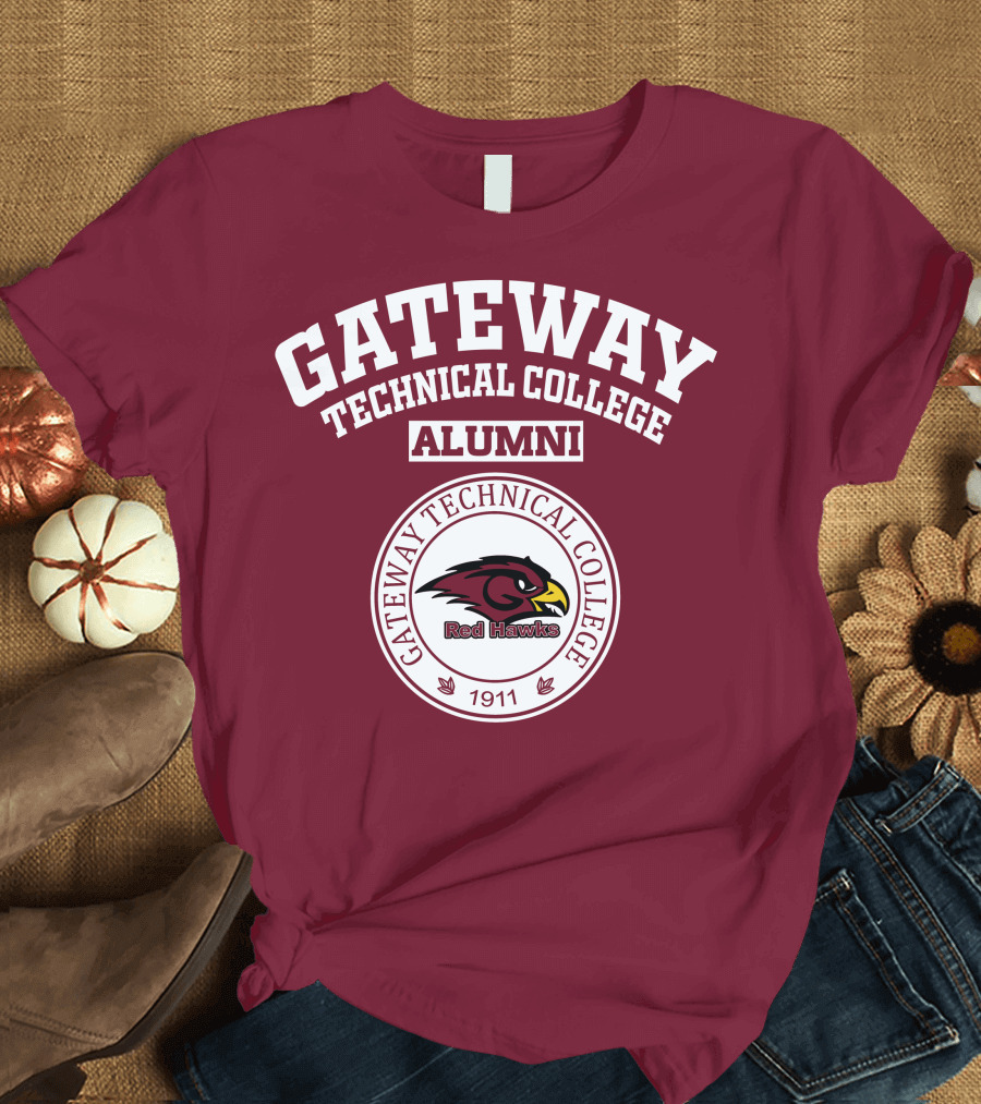 Gateway Technical College Alumni Red Hawks 1911 T-Shirt