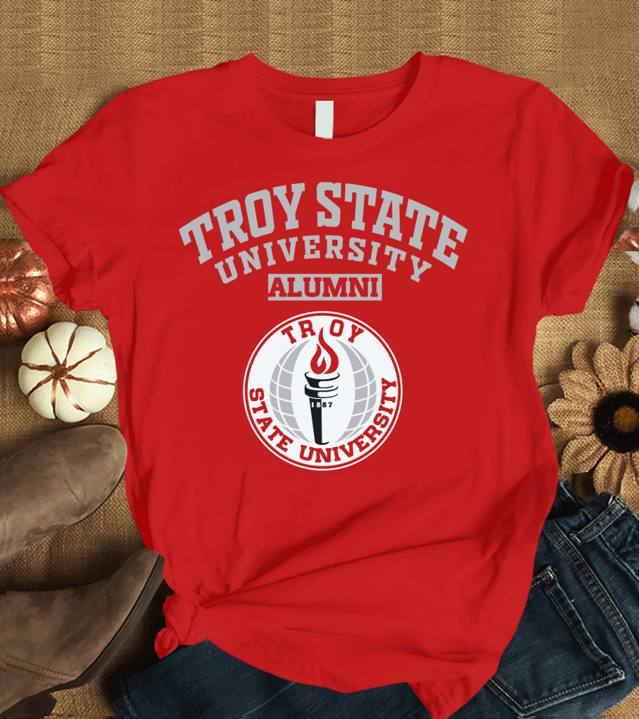 Troy State University Alumni 1887 Torch T-Shirt