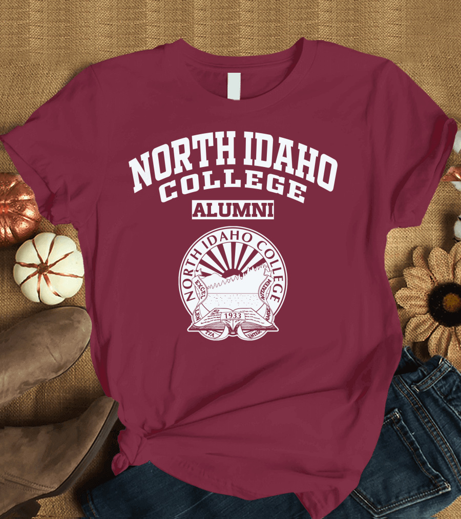 North Idaho College Alumni Est. 1933 Seal Emblem T-Shirt