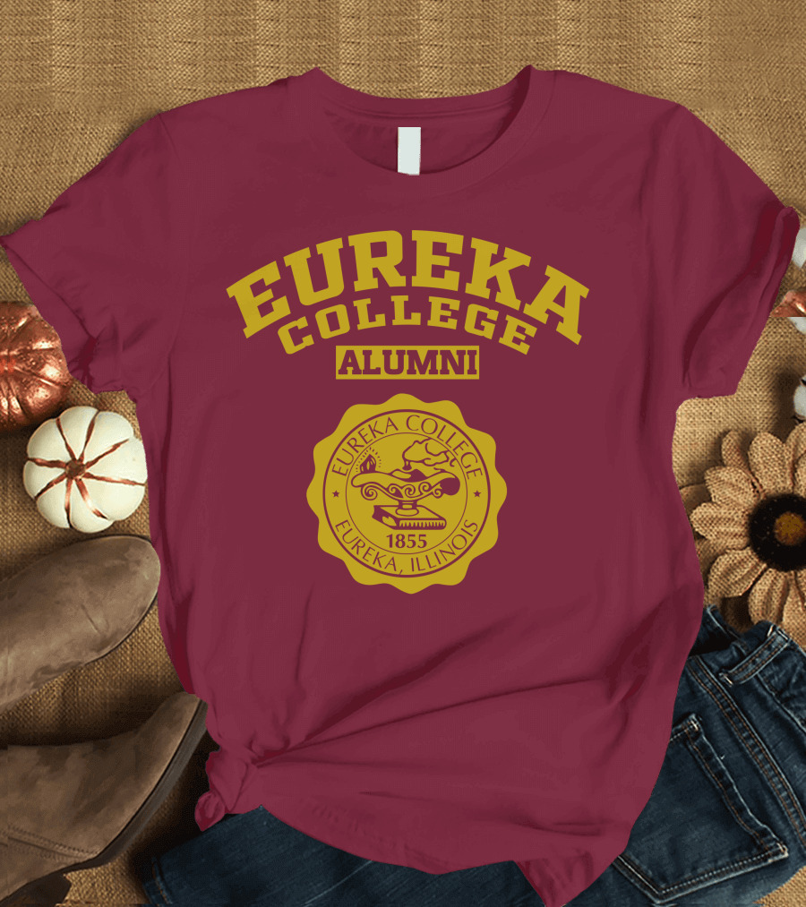 Eureka College Alumni Seal 1855 Eureka Illinois T-Shirt