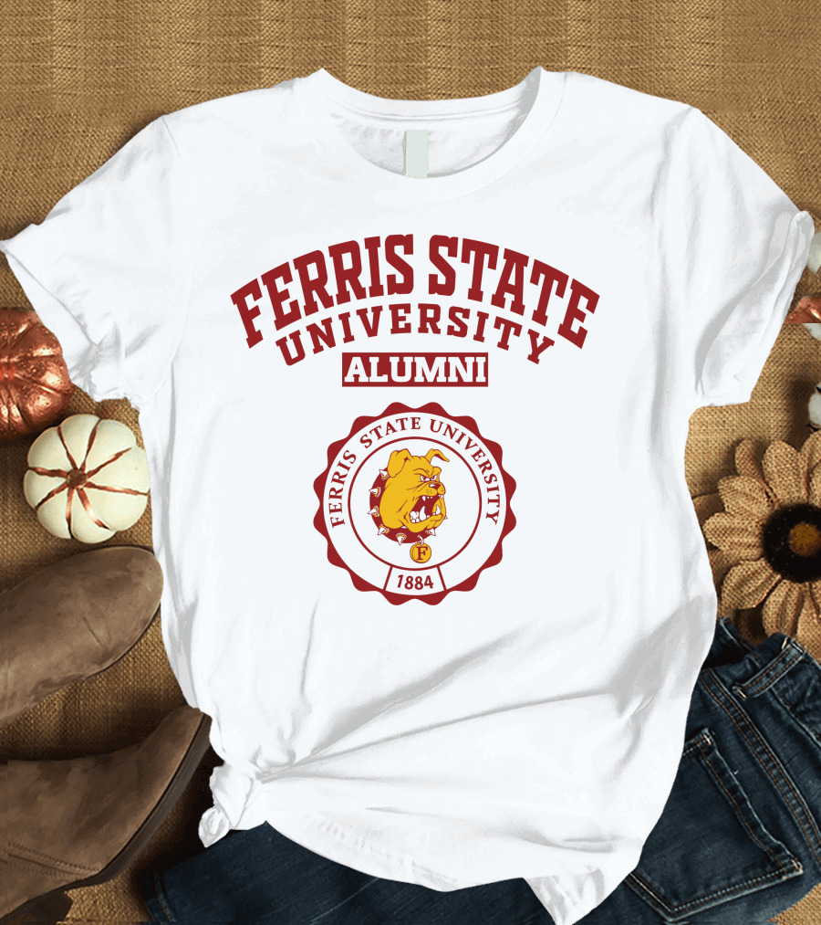 Ferris State University Alumni 1884 Bulldog Seal T-Shirt
