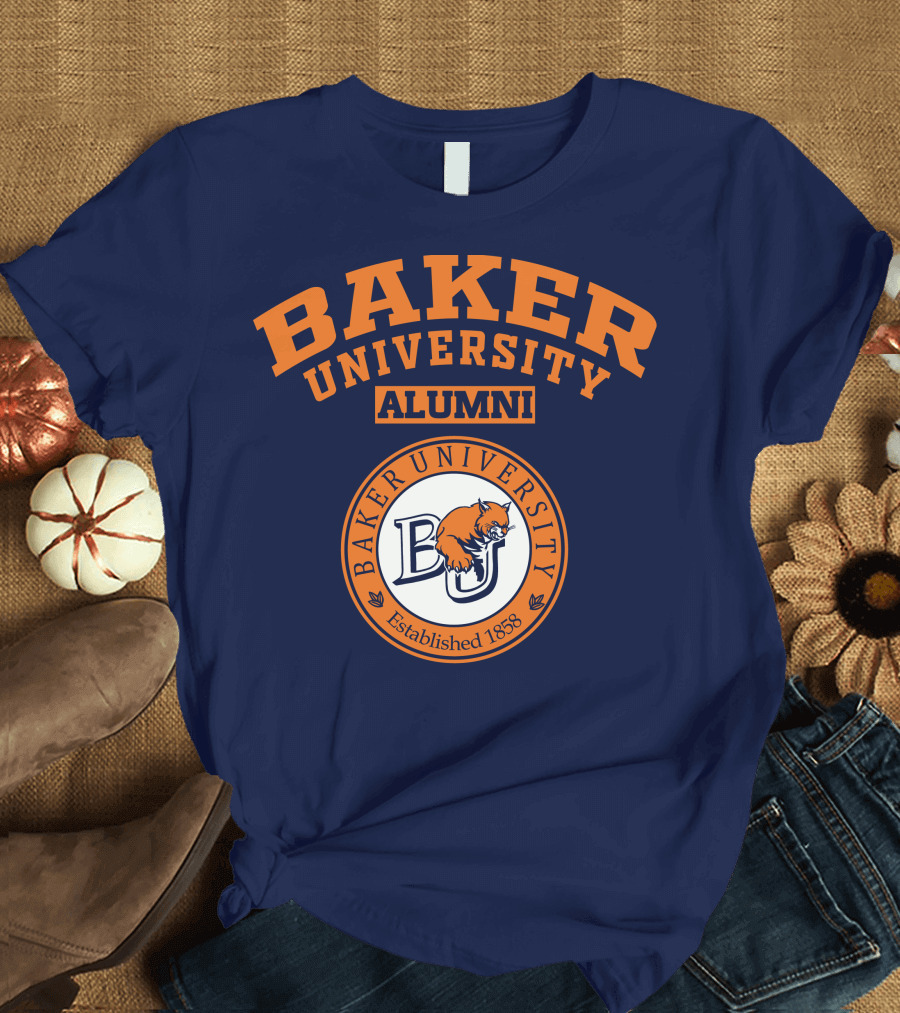Baker University Alumni Established 1858 Wildcat Logo BU T-Shirt