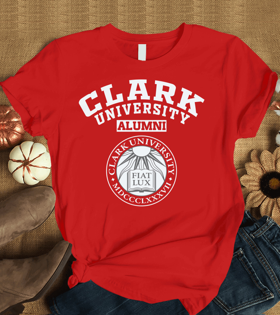 Clark University Alumni Fiat Lux Shield 1887 T-Shirt