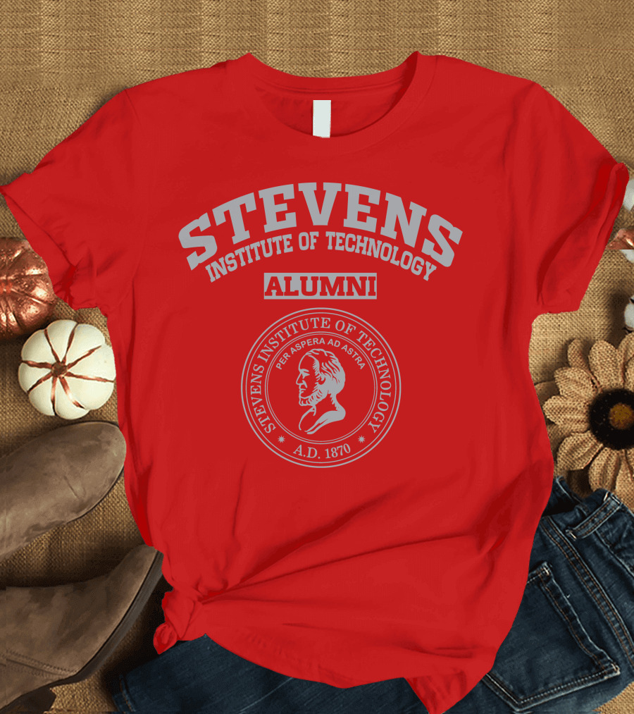Stevens Institute of Technology Alumni Per Aspera Ad Astra A.D. 1870 T-Shirt