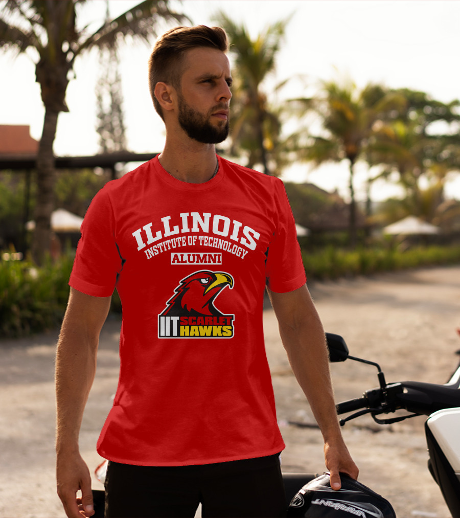 ILLINOIS INSTITUTE OF TECHNOLOGY ALUMNI IIT SCARLET HAWKS T-Shirt
