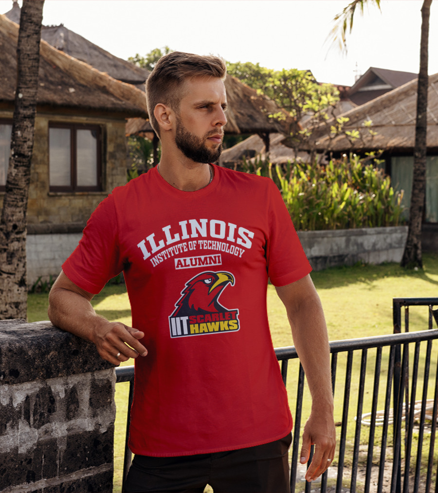 ILLINOIS INSTITUTE OF TECHNOLOGY ALUMNI IIT SCARLET HAWKS T-Shirt