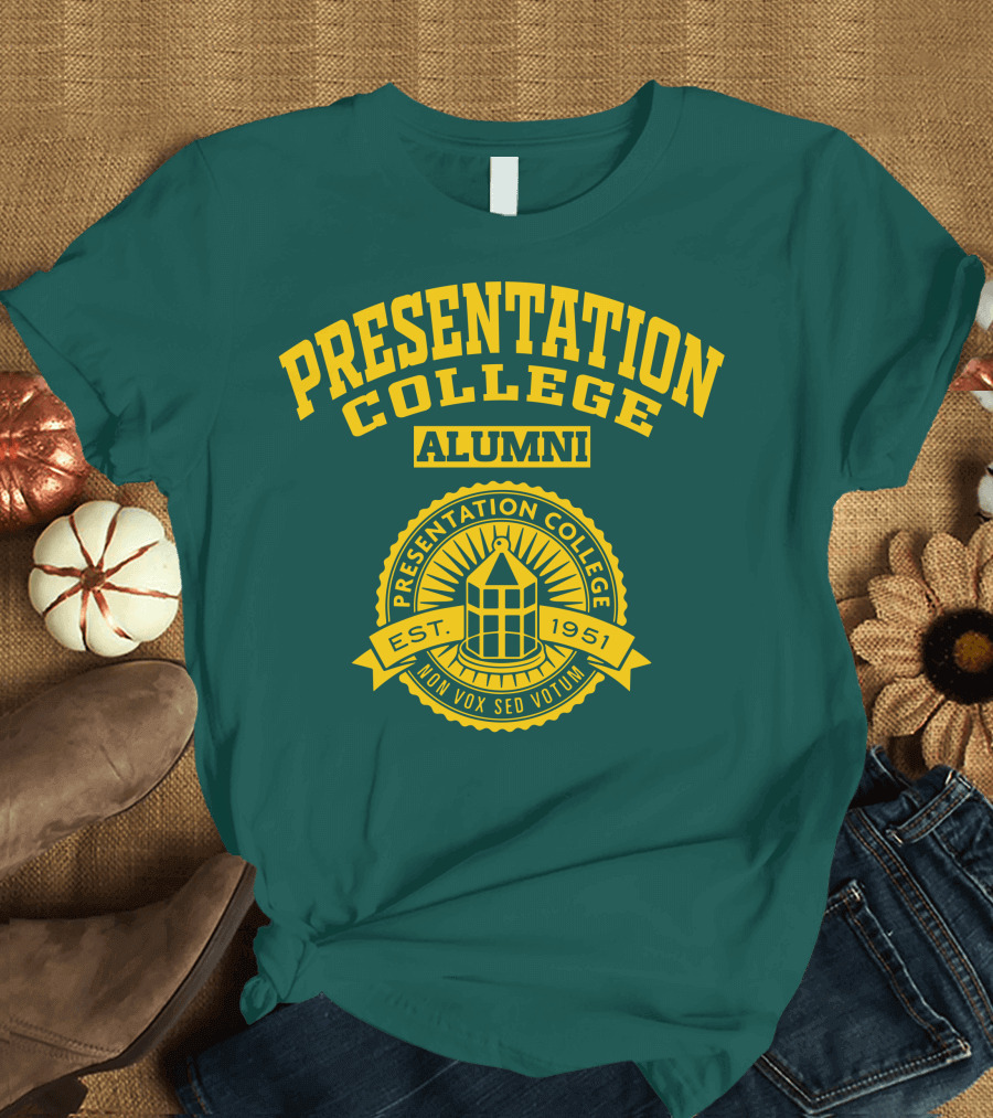 Presentation College Alumni Est. 1951 Mon Vox Sed Votum T-Shirt
