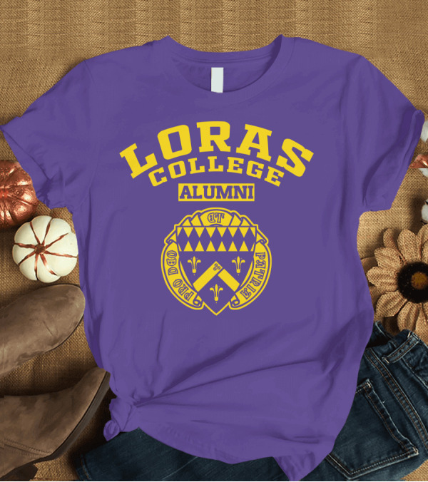 T-Shirt: Loras College Alumni Pro Deo Et Patria Crest T-Shirt Loras College Alumni Pro Deo Et Patria Crest T-Shirt