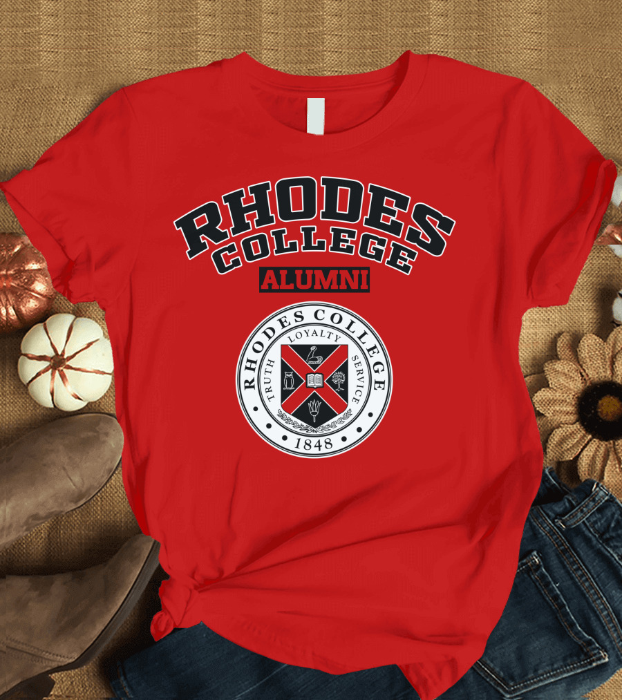 Rhodes College Alumni Truth Loyalty Service 1848 Seal T-Shirt
