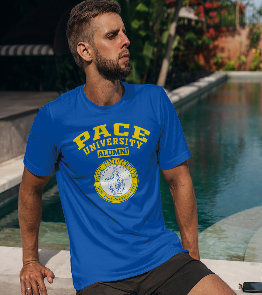 Pace University Alumni Seal New York Westchester MCMV Opportunities T-Shirt