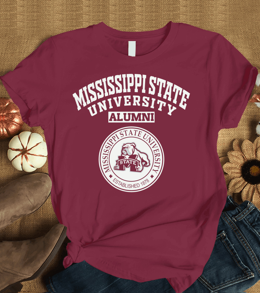 Mississippi State University Alumni Established 1878 Bulldog State T-Shirt