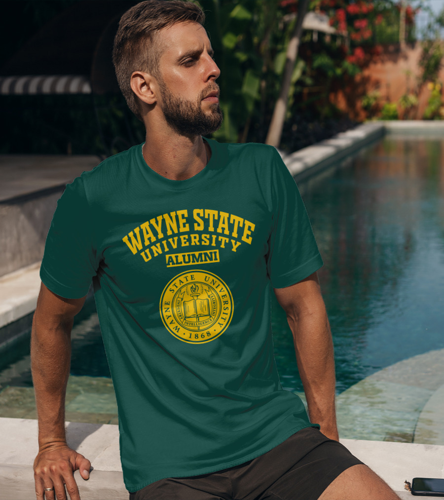 WAYNE STATE UNIVERSITY ALUMNI 1868 INDUSTRY INTELLIGENCE T-Shirt