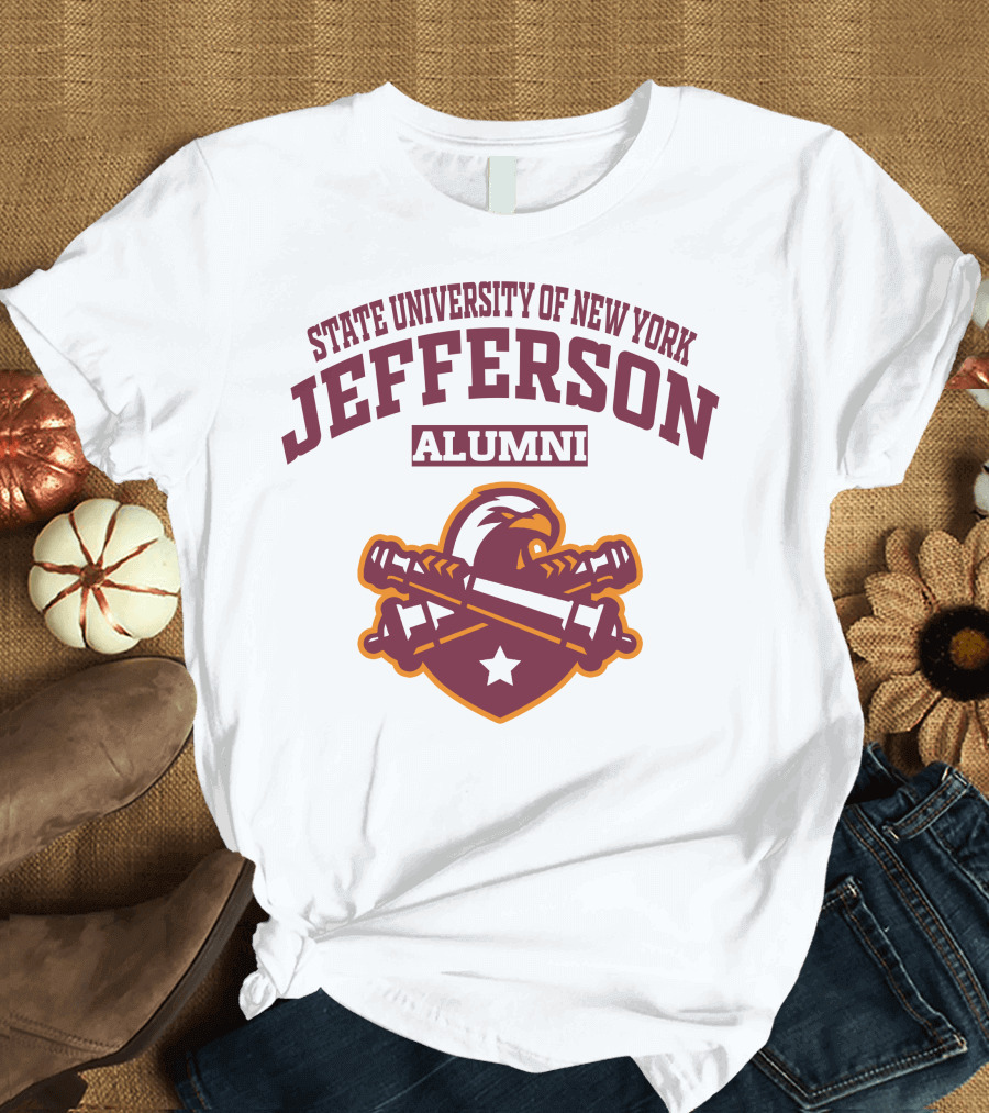 State University of New York Jefferson Alumni Eagle Star Banner T-Shirt