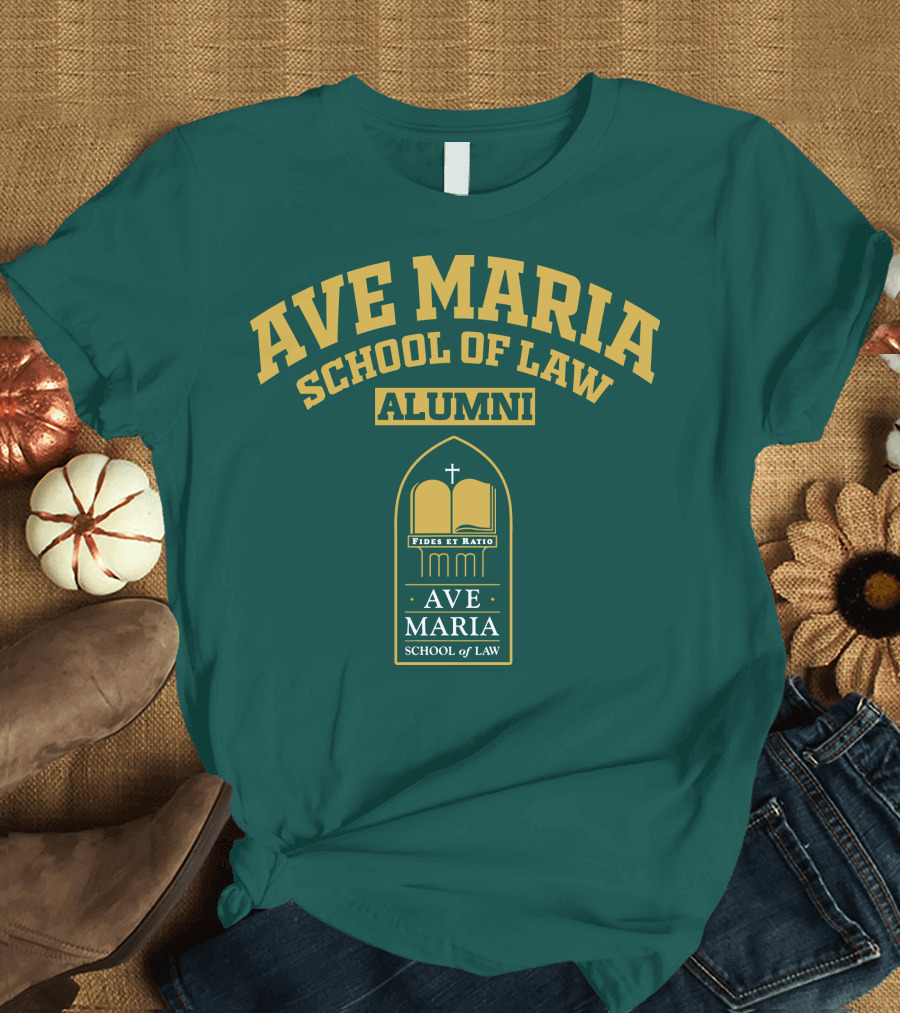 Ave Maria School of Law Alumni Fides et Ratio Crest T-Shirt