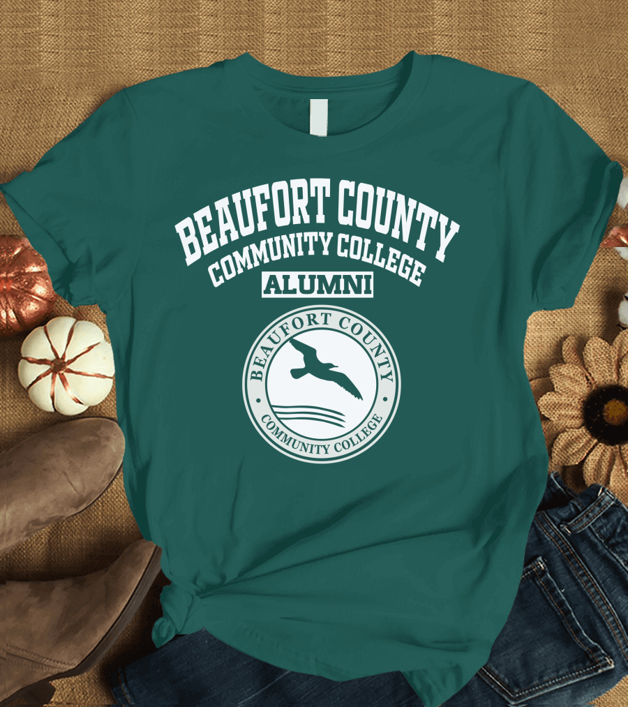 Beaufort County Community College Alumni Seal with Bird and Waves T-Shirt