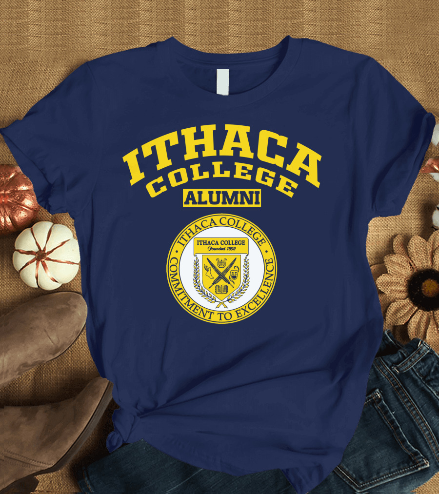 Ithaca College Alumni Commitment to Excellence Founded 1892 Emblem T-Shirt