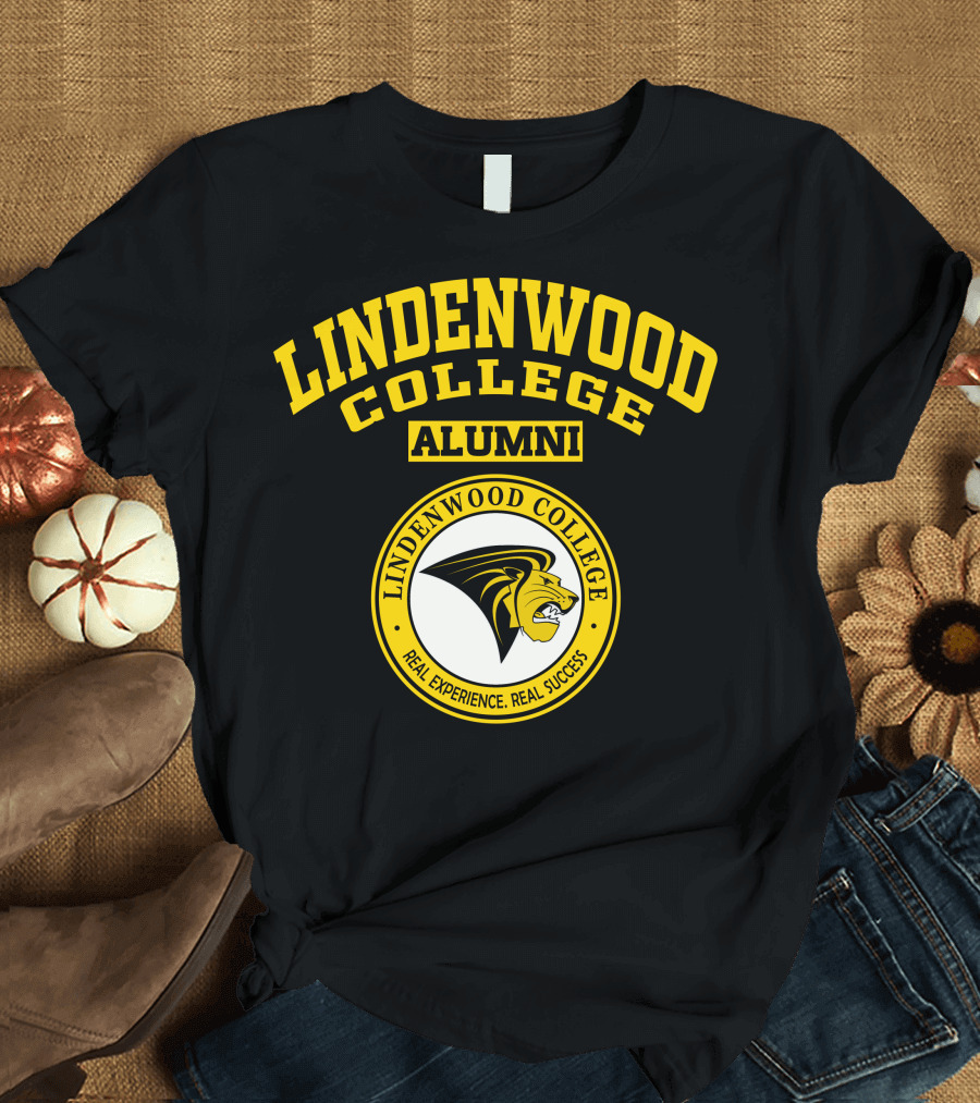 Lindenwood College Alumni Real Experience Real Success Lion T-Shirt