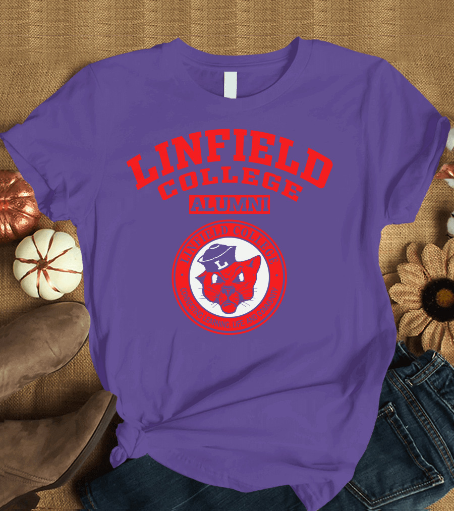 Linfield College Alumni Confido Personal Development Mascot T-Shirt