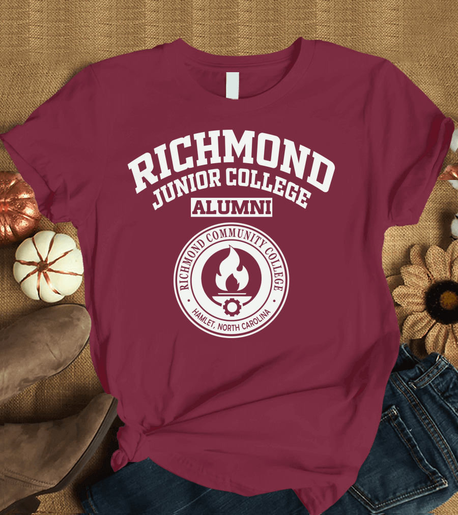 Richmond Junior College Alumni Richmond Community College Hamlet North Carolina T-Shirt