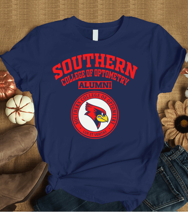 T-Shirt: Southern College of Optometry Alumni Lux Et Veritas Cardinal T-Shirt Southern College of Optometry Alumni Lux Et Veritas Cardinal T-Shirt