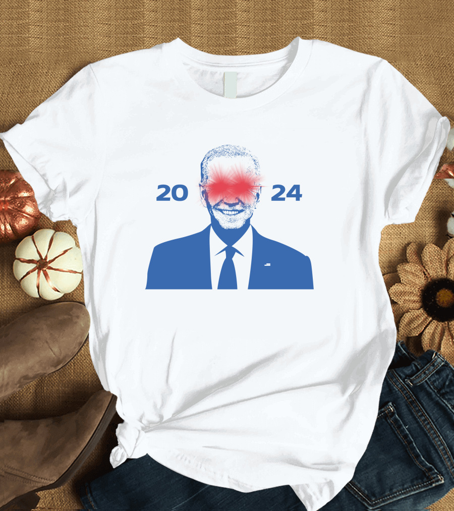 Joe Biden Dark Brandon 2024 Laser Eyes Political Meme T-Shirt