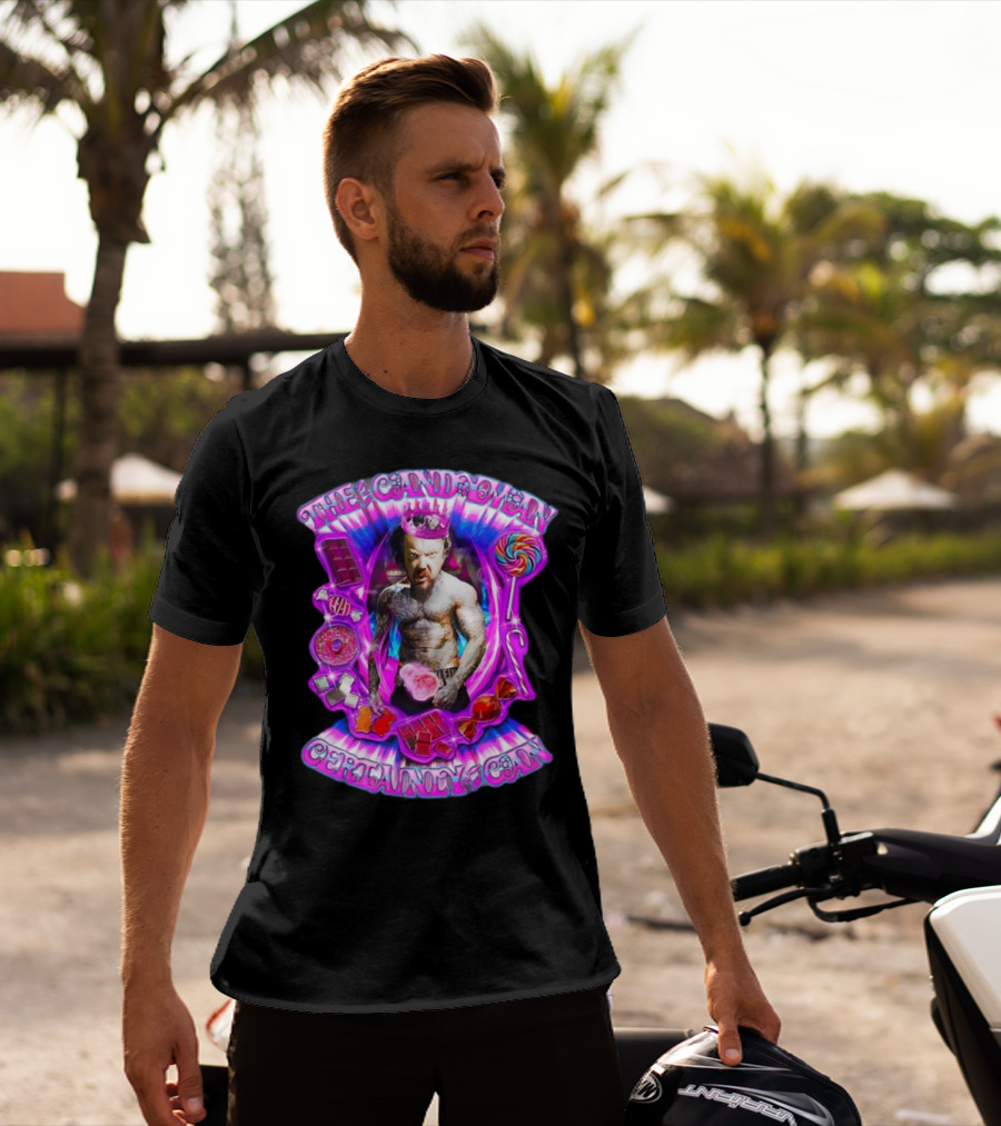 The Candy Man Certainly Can Colorful Sweets And Tough Guy Aura T-Shirt