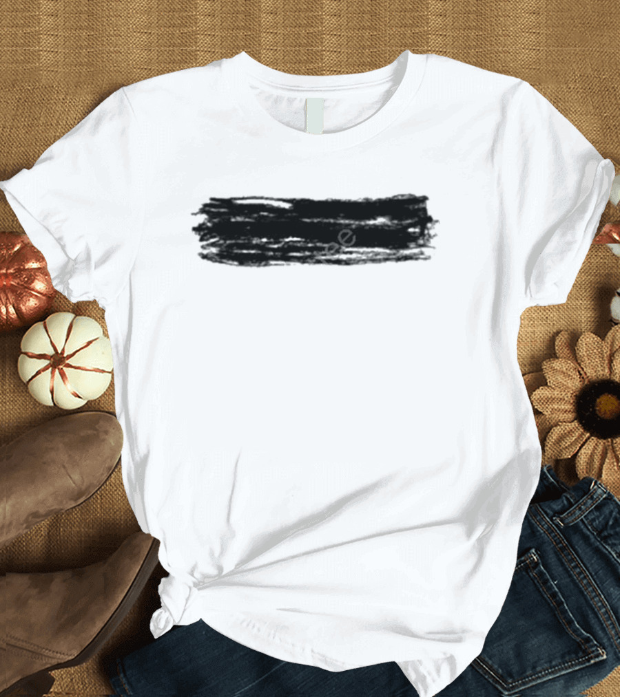 Teddysphotos Yellow Subtract Black Brushstroke Iconic T-Shirt