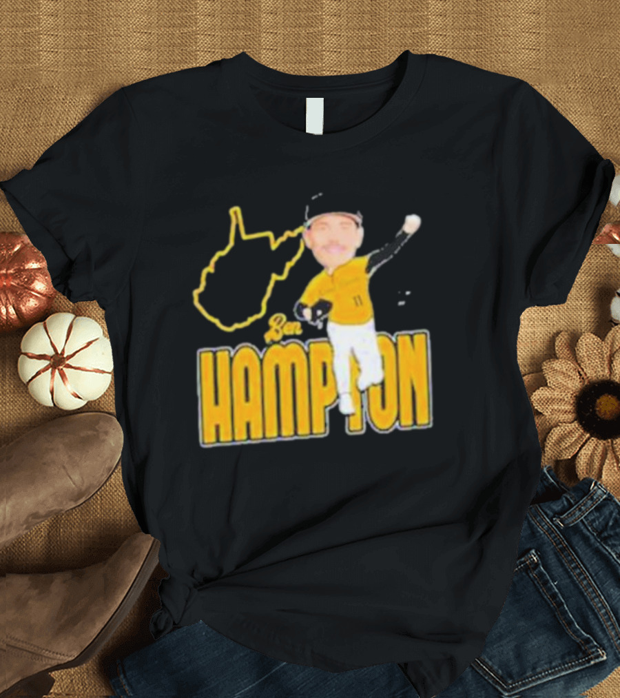 Ben Hampton West Virginia Baseball 11 Fan T-Shirt