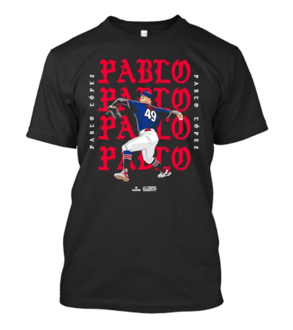 Pablo López Pitching MLBPA 49 Clutch Players T-Shirt