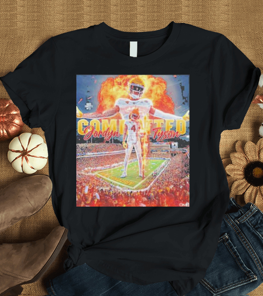 Jordyn Tyson Committed to Arizona State Football Stadium Scene T-Shirt