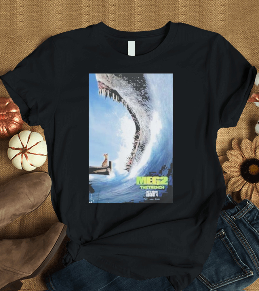 MEG 2 The Trench Shark Image Theater Release August 4 T-Shirt