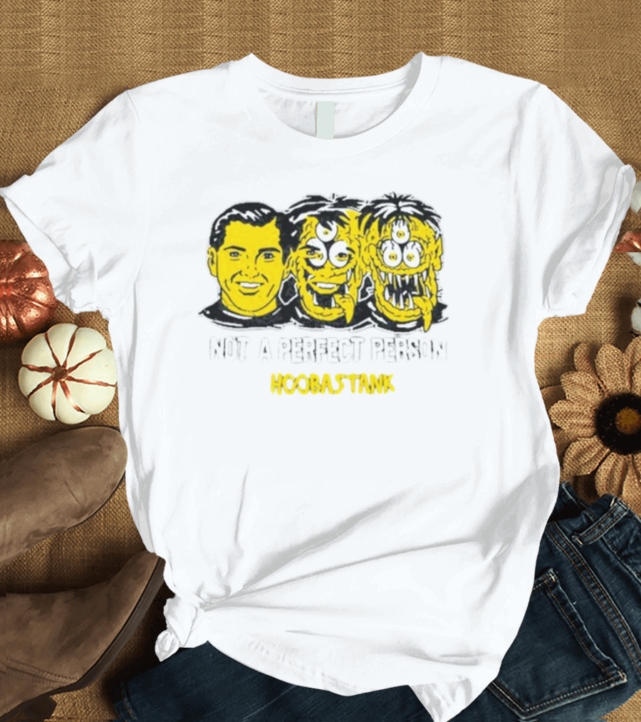Not a Perfect Person Hoobastank Yellow Faces T-Shirt