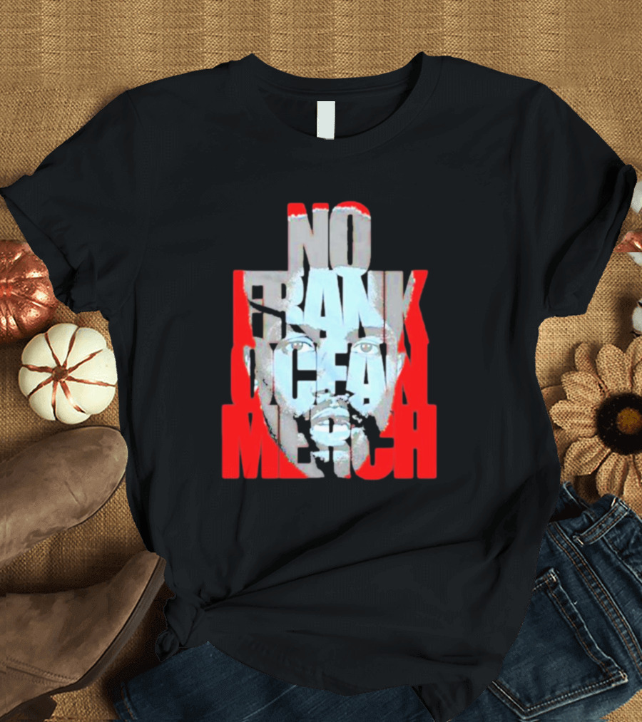 No Frank Ocean Merch Bold Text Face T-Shirt