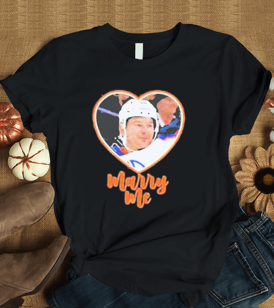 Zach Hyman Heart Shape Marry Me T-Shirt
