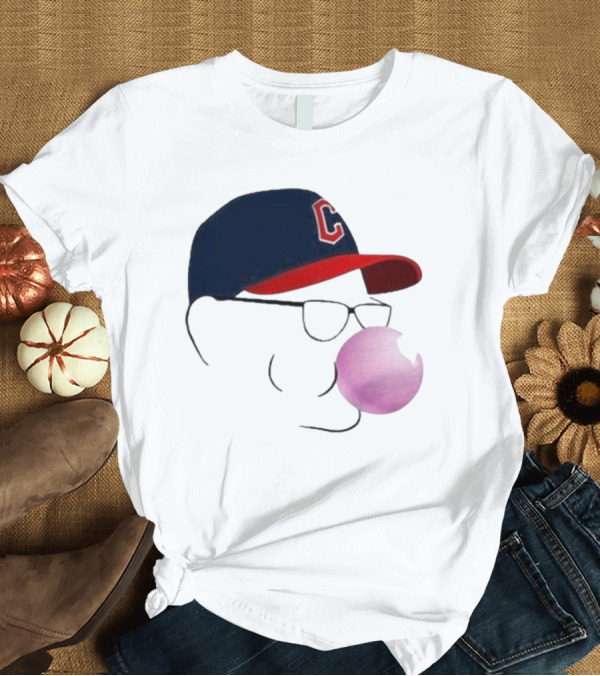 T-Shirt: Cleveland Guardians Tito Bubblegum Baseball Hat T-Shirt Cleveland Guardians Tito Bubblegum Baseball Hat T-Shirt