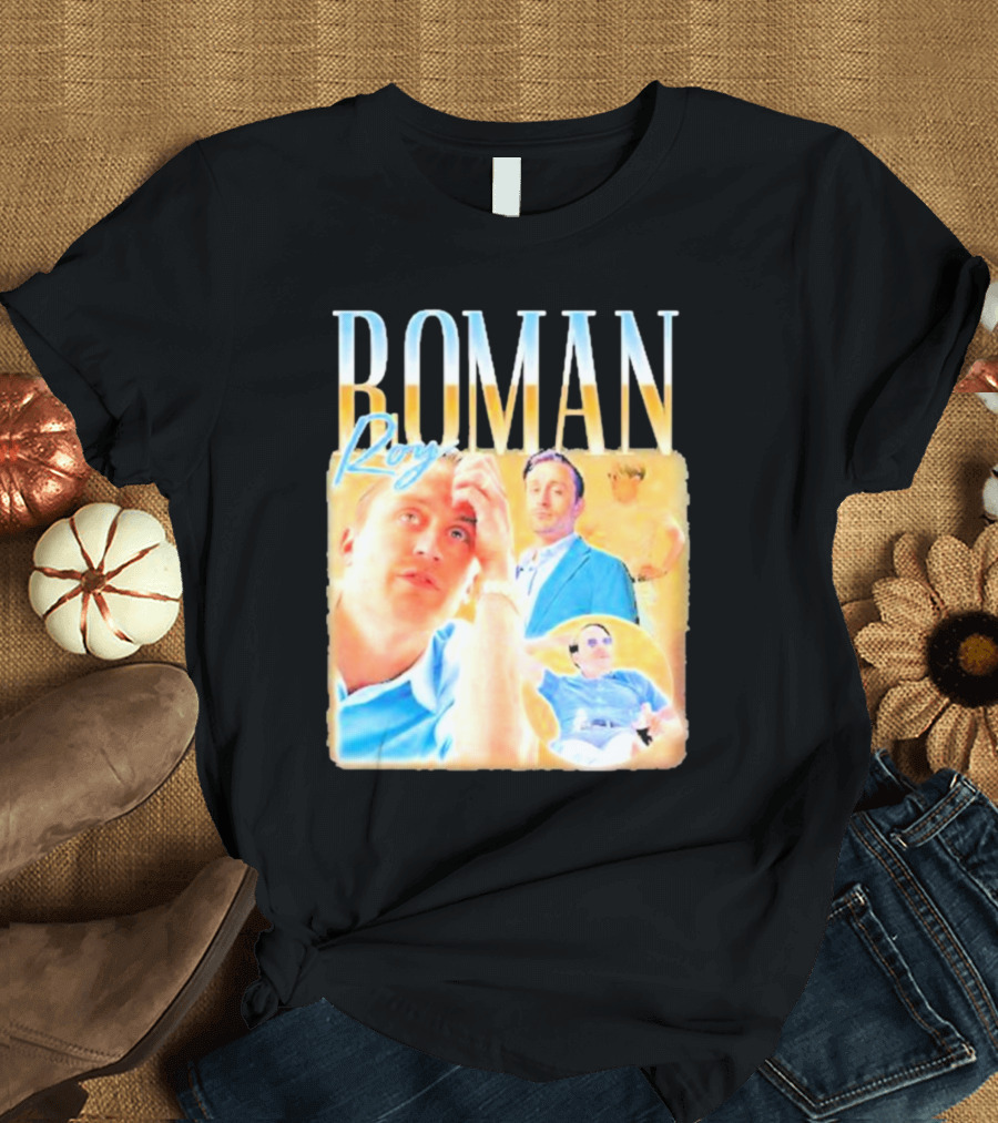 Roman Roy Succession Character Collage T-Shirt